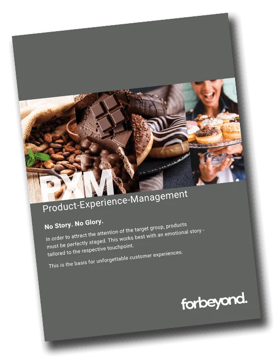Cover image of the forbeyond whitepaper on Product Experience Management (PXM)
