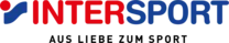 Das Markenzeichen der Firma intersport mit dem Zusatz "aus liebe zum sport" 