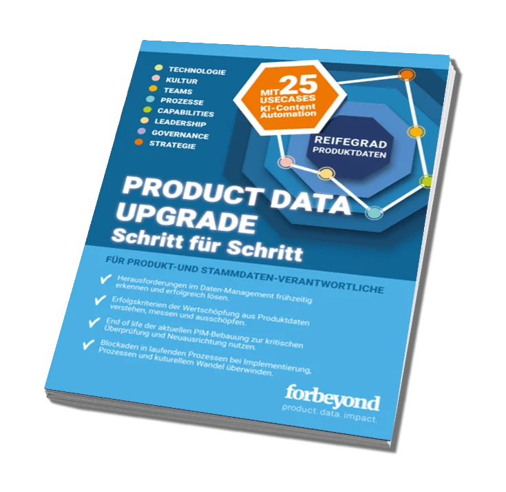 Titelbild eines Whitepapers zum Thema Product Data Upgrade mit Download-Link zum Kontaktformular