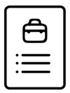 Icon für einen Beipackzettel mit einer Produktbeschreibung.